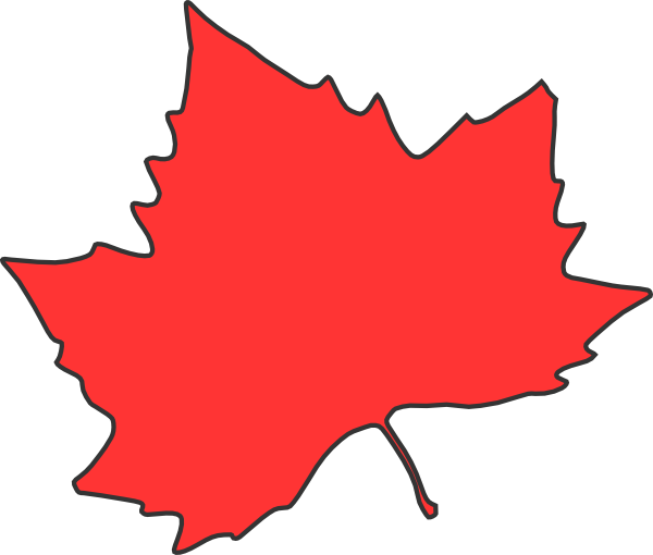 Maple Leaf Clipart - Red Autumn Leaves Clip Art (600x510), Png Download
