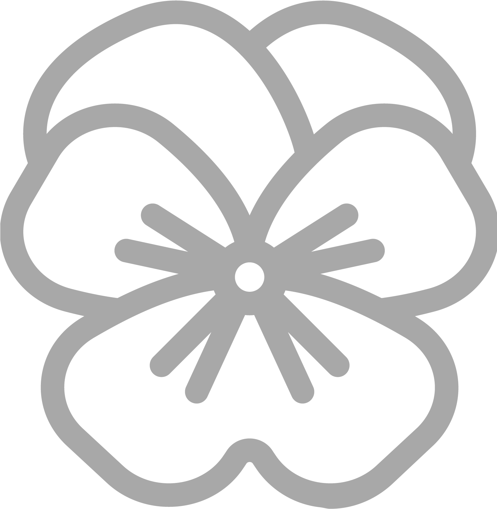 Florais - Black And White Pansy Clip Art (1641x1803), Png Download