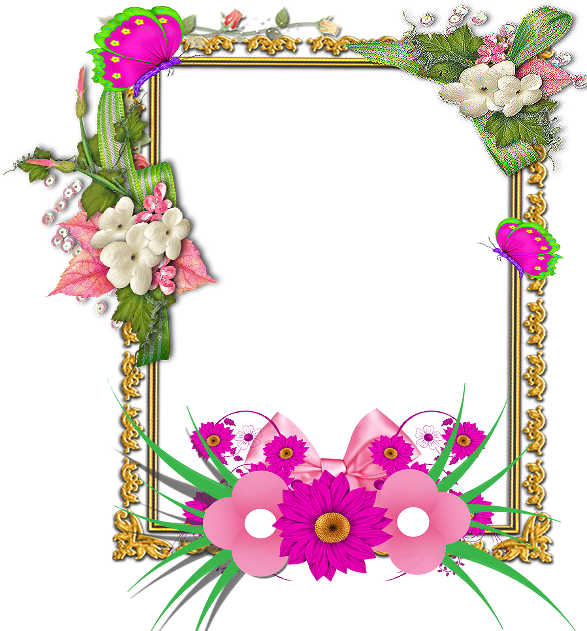 Bordas E Molduras Florais Png - Frames Png (1200x1376), Png Download