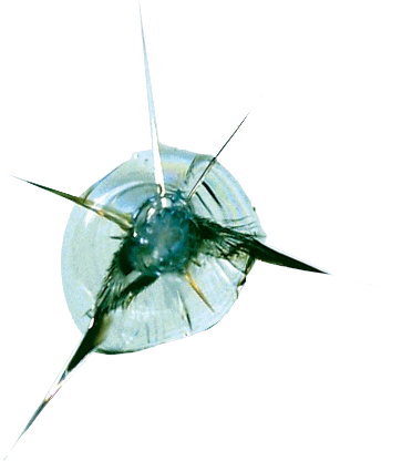 Glass Damage - Superglass Windshield Repair Uk (500x505), Png Download