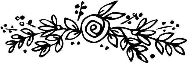 Florals Flowers Leaves Vines Vinesandleaves Ftesticker - Line Art (628x240), Png Download