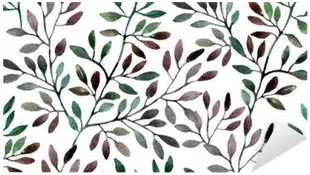 Autocolante Pixerstick Watercolor Padrão Sem Emenda - Bobunny Dreams Of Autumn Forest Paper (400x400), Png Download