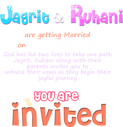 Welcome To Ruhani Weds Jagrit Wedsite - You Are Cordially Invited Png (413x425), Png Download