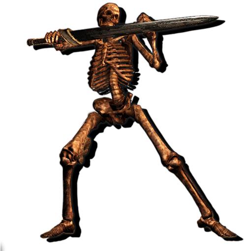 Monster Img 23 - Dragons Dogma Skeleton Png (519x587), Png Download