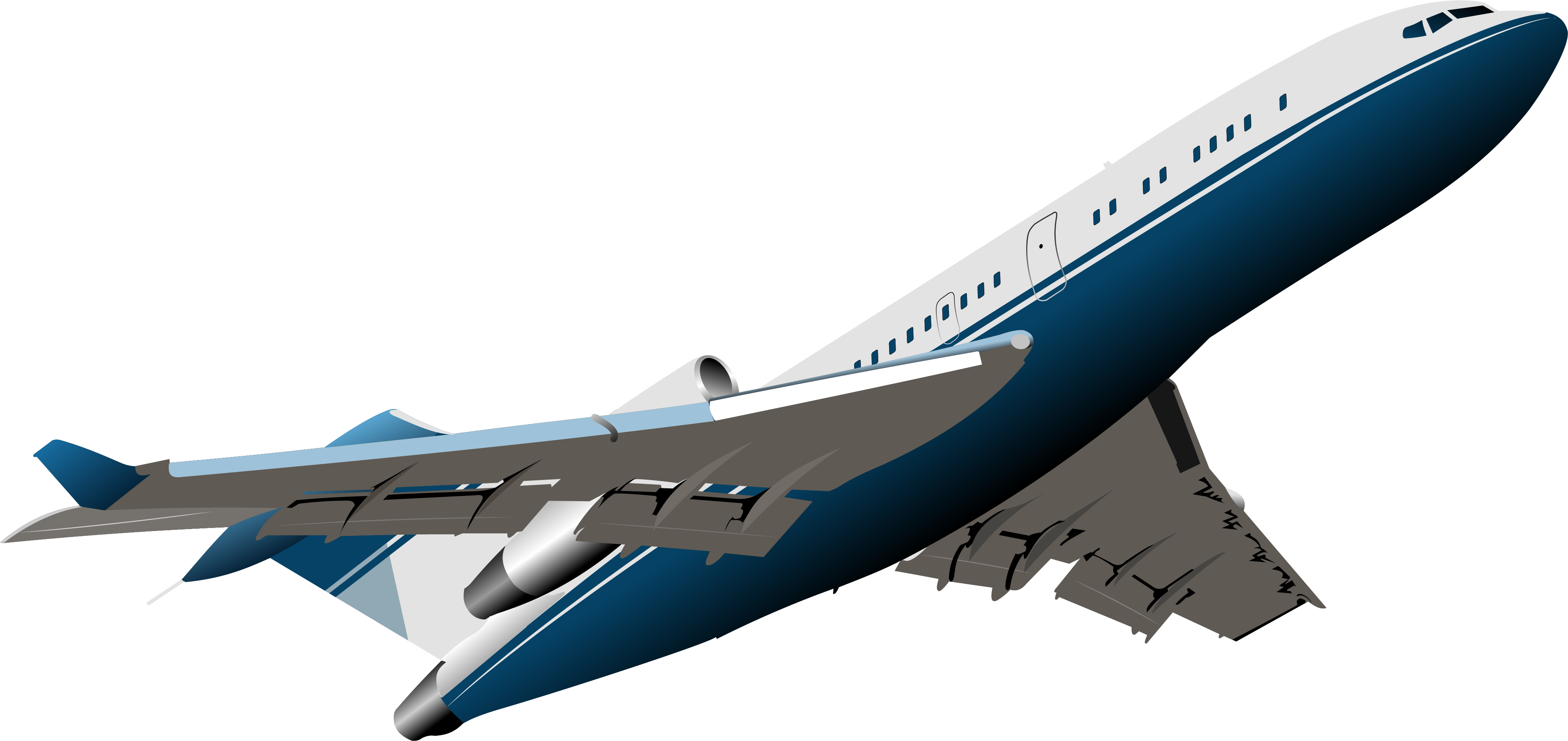 Aircraft Png Vector Clipart - Airplane Png (4392x2291), Png Download