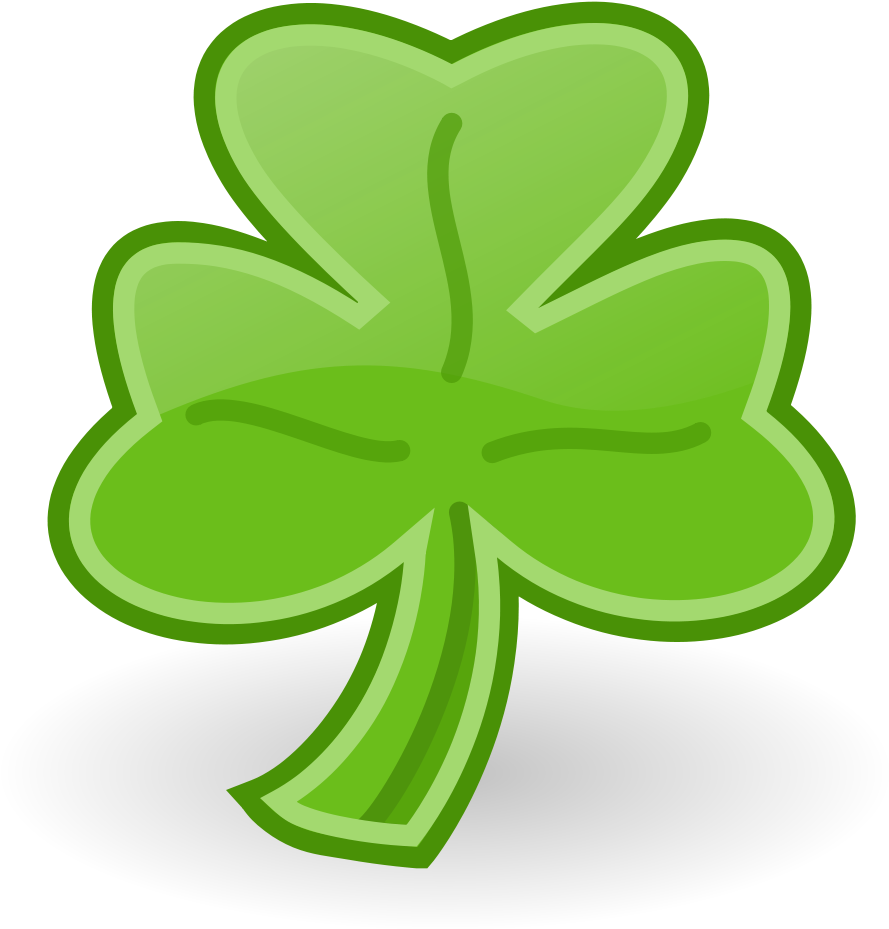 File - Emblem-shamrock - Svg - Shamrock Emblem (1024x1024), Png Download