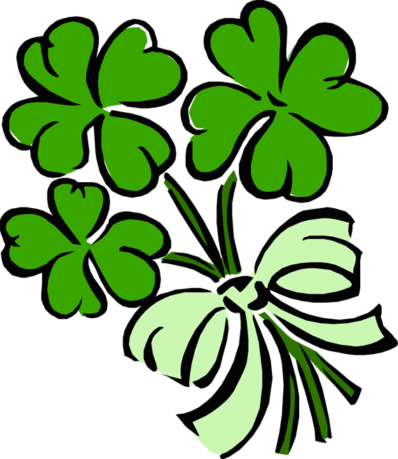 Shamrock Clipart Melonheadz - Shamrocks Clip Art (568x655), Png Download