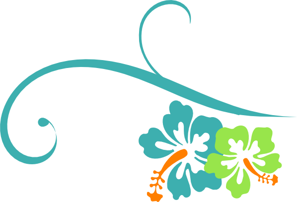 Fancy Underline Brown Clipart Cliparthut Free Clipart - Hibiscus Clip Art (600x407), Png Download