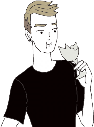 Eating Glass (450x450), Png Download