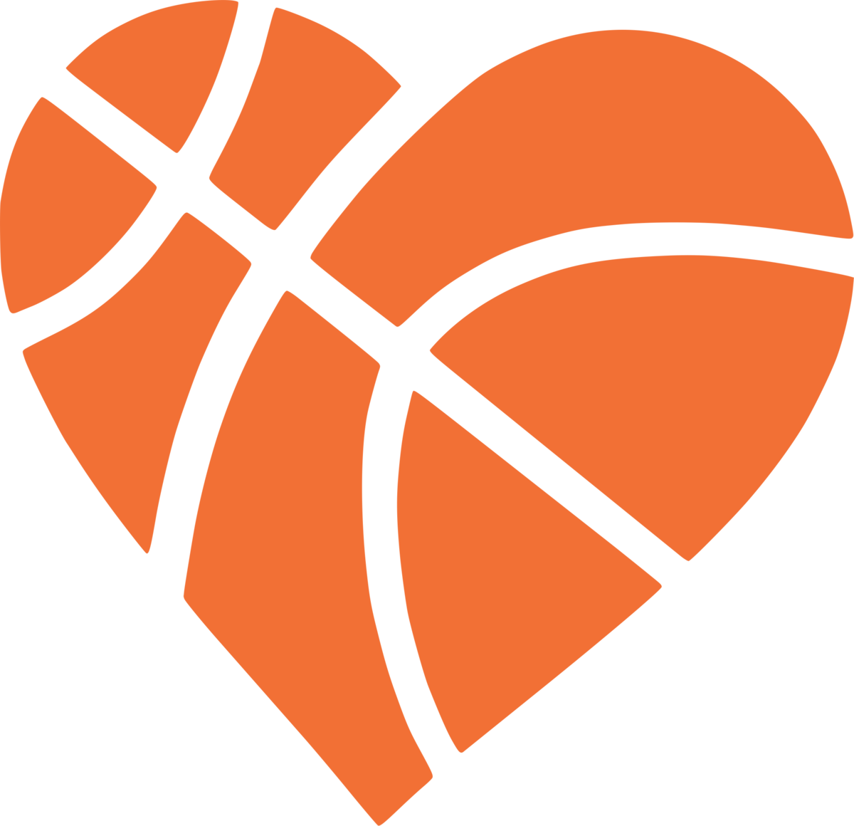 Basketball Heart Vector - Black And White Basketball Heart (480x464), Png Download
