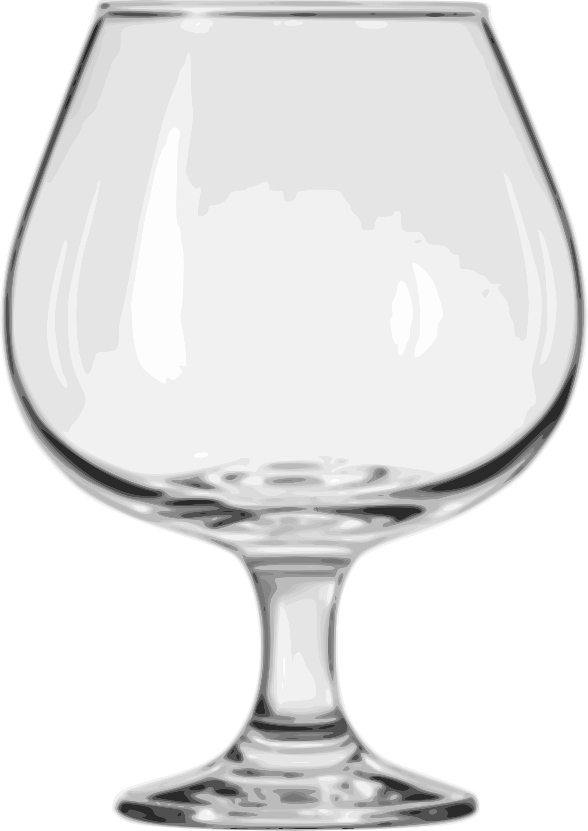 Open - Brandy Snifter Glass (2000x2829), Png Download