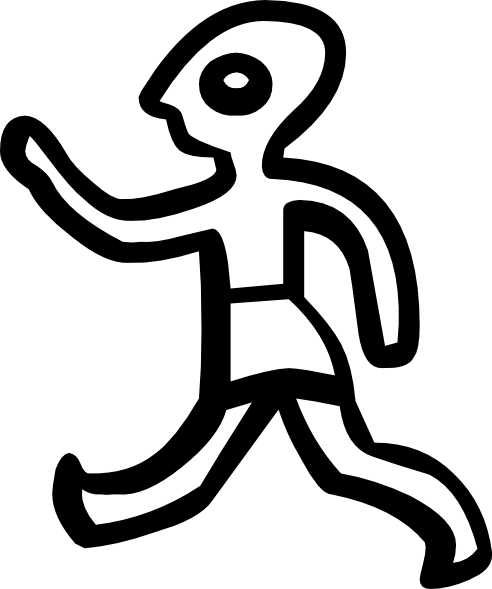 Free Vector Phaistos Glyph Clip Art - Human Ancient Symbol Transparent (492x589), Png Download