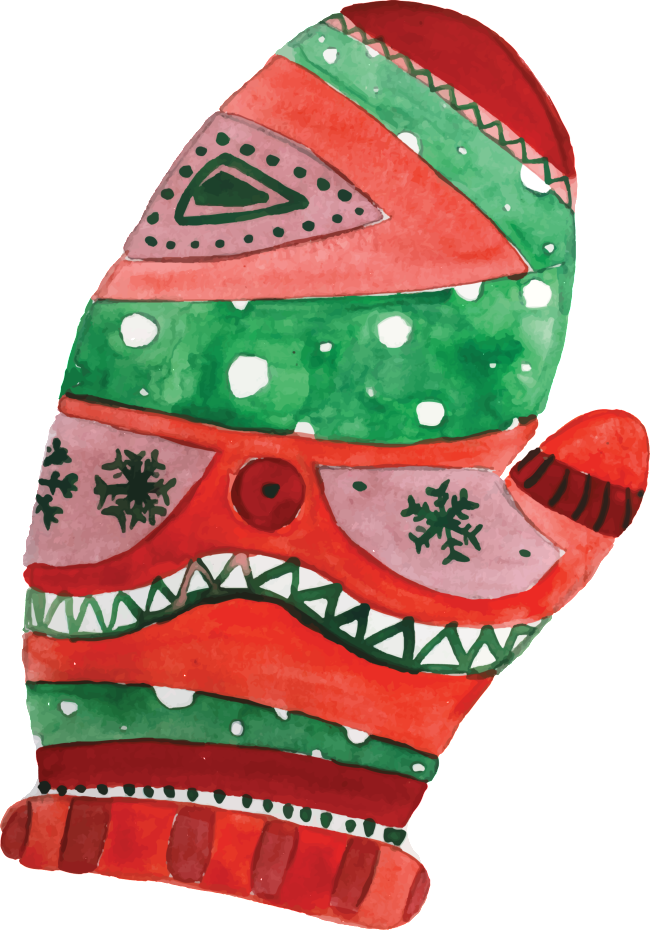 Christmas Glove Png Transparent Material - Glove (650x930), Png Download