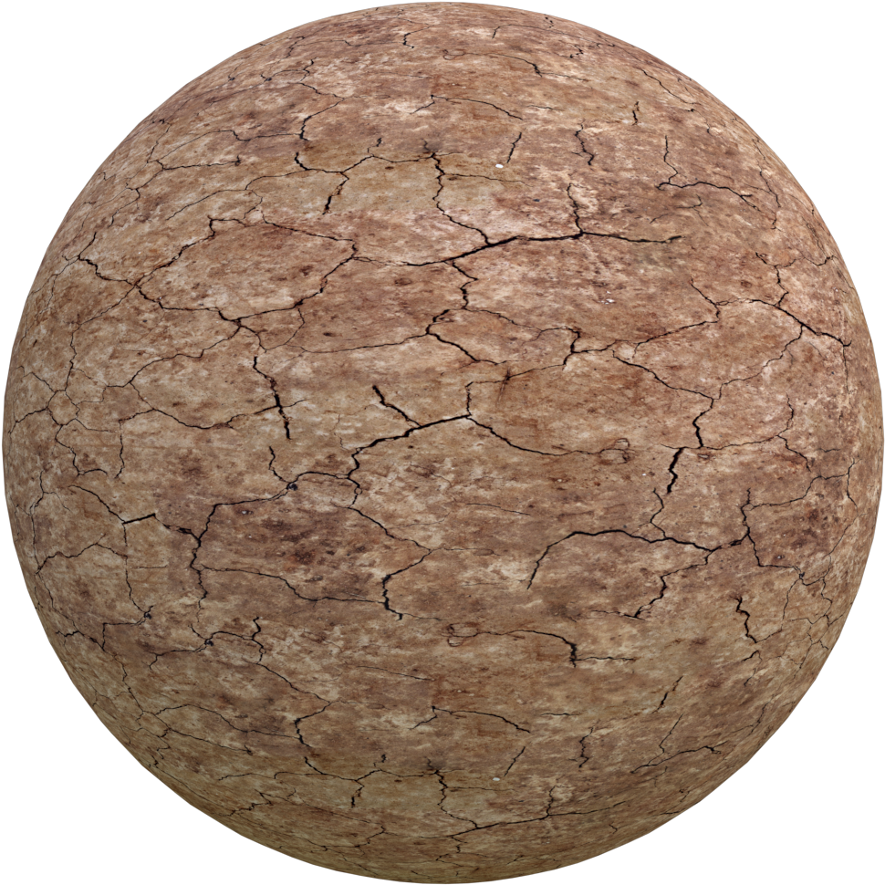 Seamless Cracked Dirt Texture - Circle (1024x1024), Png Download