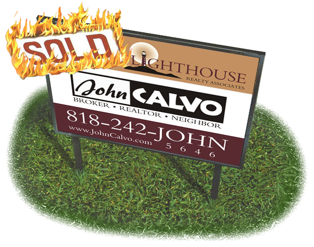 Calvo Flaming Sold Sign Clip Path - Sign (800x600), Png Download