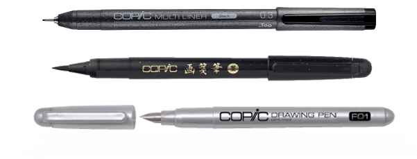 Pens - コピック ペン (600x270), Png Download