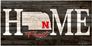 Nebraska Home Frost Football Canvas - American Football (444x444), Png Download