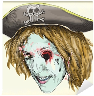 Portrait Of An Undead , Hand Drawing Wall Mural • Pixers® - Drawing (400x400), Png Download