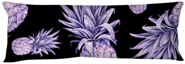 Pineapples On A Black Background - Rainbow Pineapple 12 X 18 Aluminum Sign (400x400), Png Download
