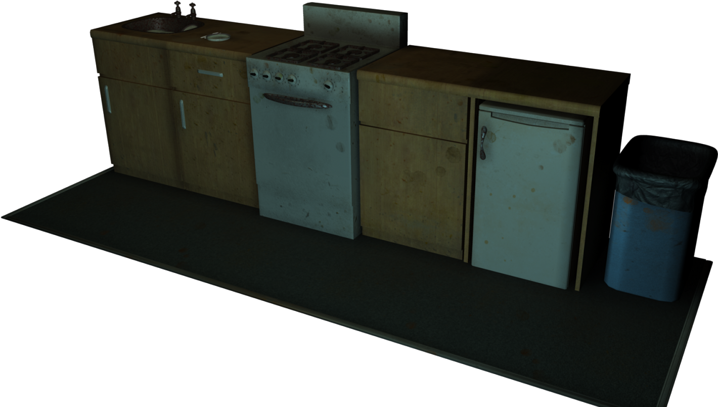 Got A Procedural 3d Texture On The Sink And Taps To - Shelf (1600x900), Png Download