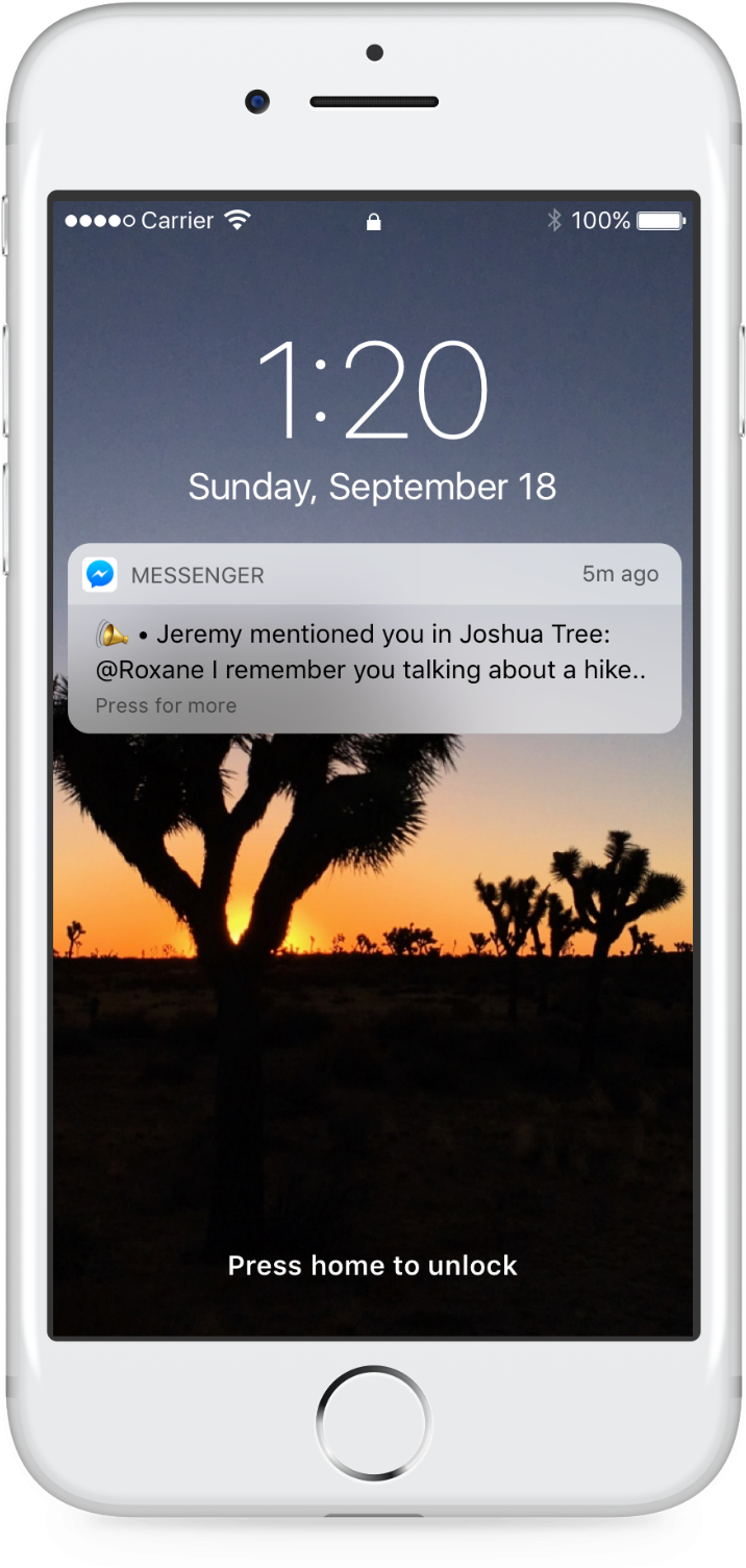 Mentions - React To Facebook Messages (2048x1536), Png Download