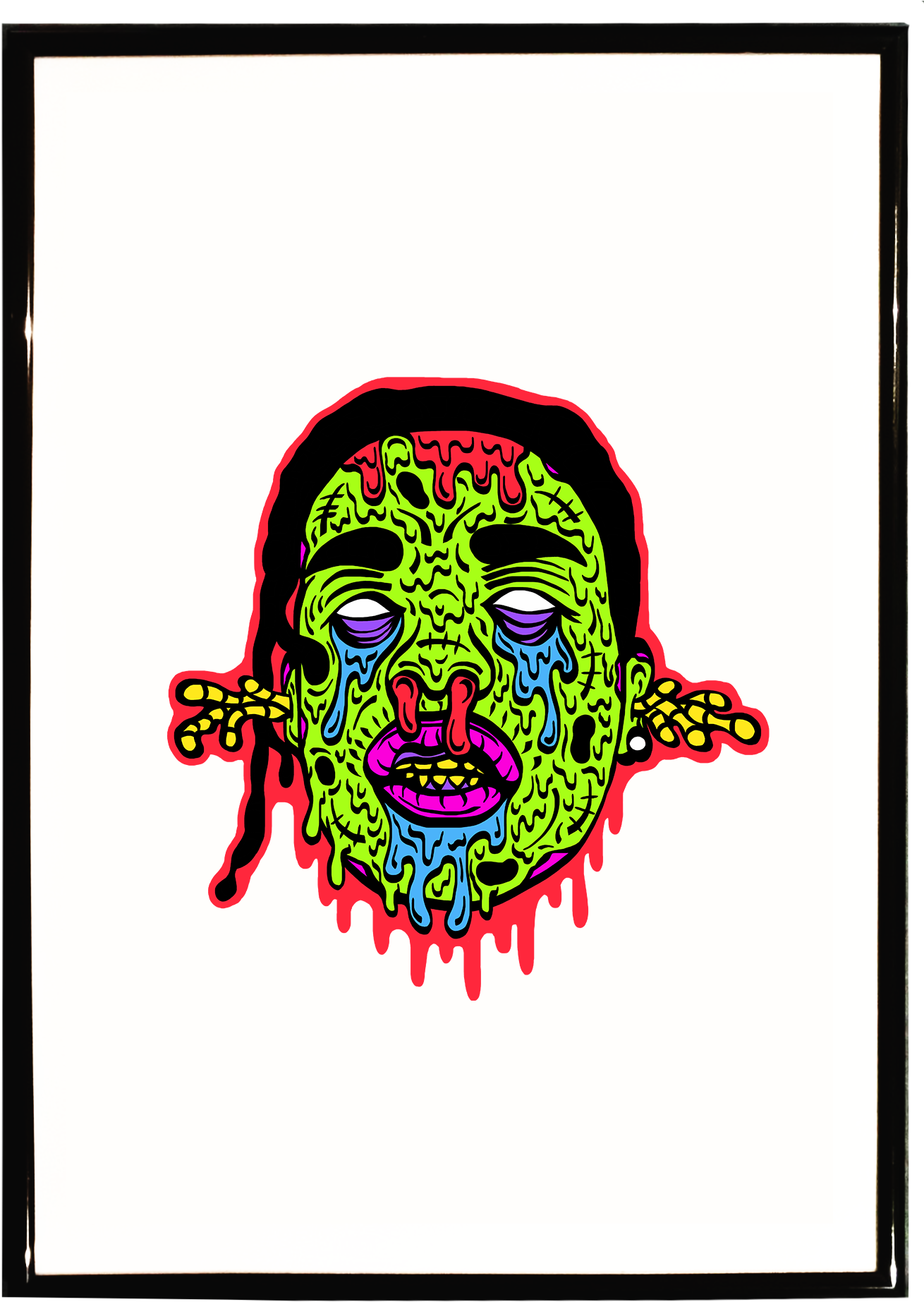 Zombie A$ap Rocky A3 Print $24 - A$ap Rocky (2000x2000), Png Download