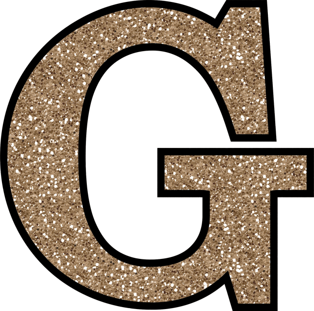 Glitter Without The Glue Free - Glitter Letter O (640x633), Png Download