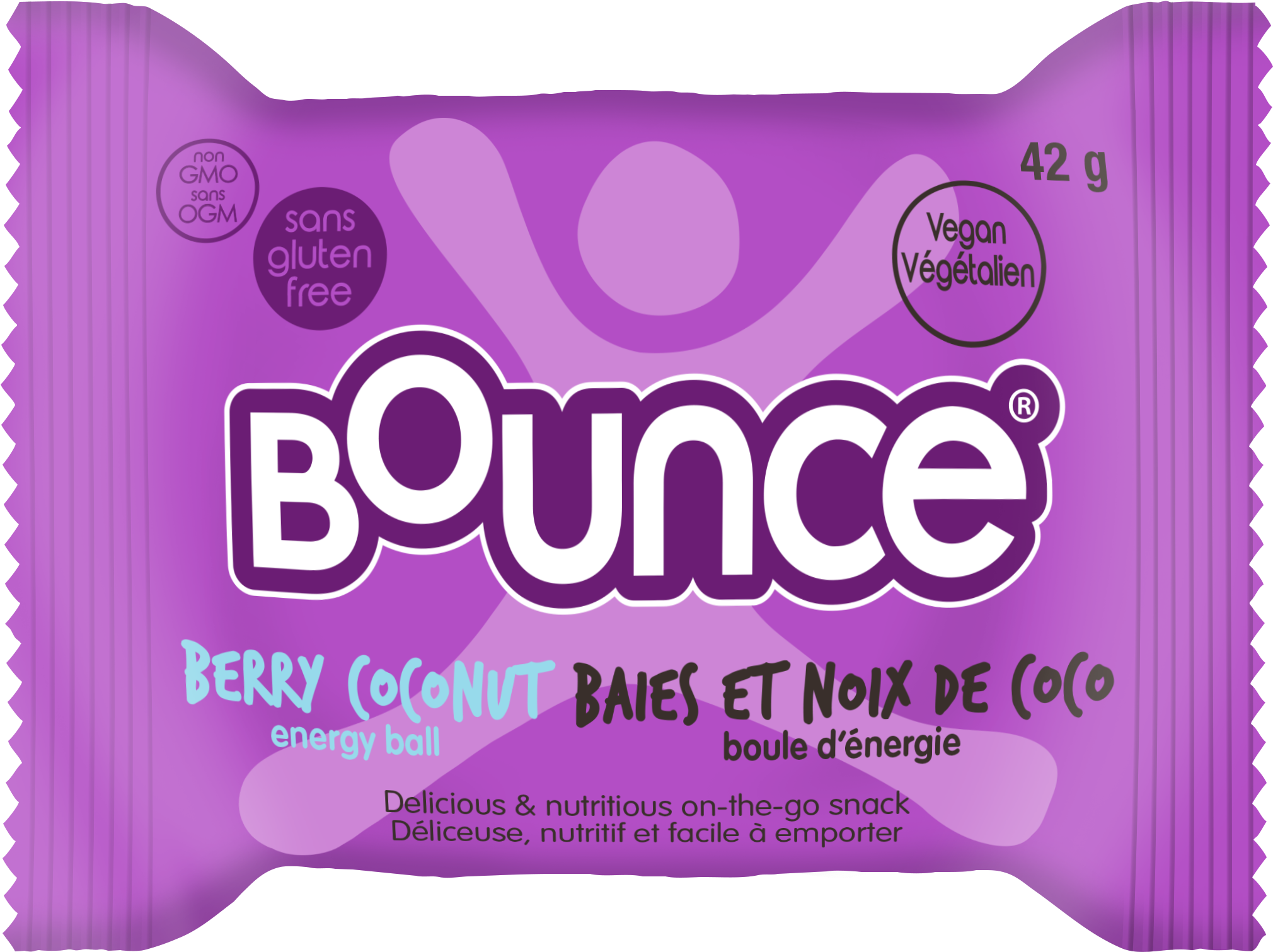 Bounce Protein Ball Coco-berry 42g (463x346), Png Download