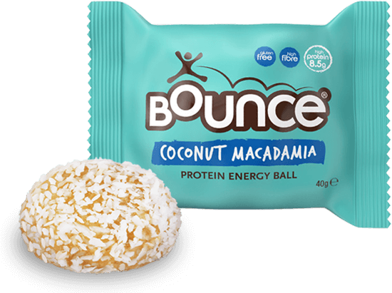 Great Tasting, Nutritionally Balanced And Packed With - Bounce Coconut & Macadamia Protein Balls (550x411), Png Download
