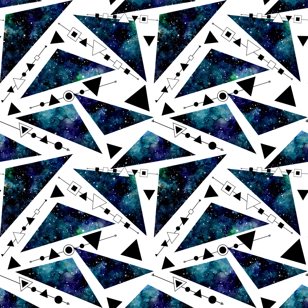 Hand Drawn Geometric Triangle Background Illustration - Portable Network Graphics (1024x1024), Png Download