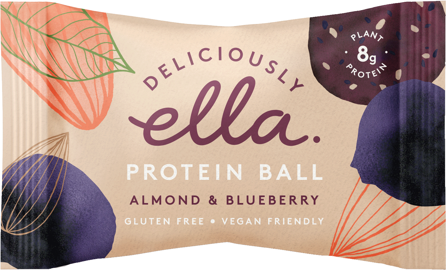 Deliciously Ella Almond & Blueberry Protein Ball X - Deliciously Ella Product (1890x1337), Png Download