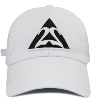 Black Triangle With White Outline Dad Hat - Baseball Cap (450x535), Png Download