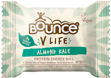 Bounce Natural Vegan Energy Ball Almond & Kale 40g - Bounce V Life Almond & Kale (370x370), Png Download