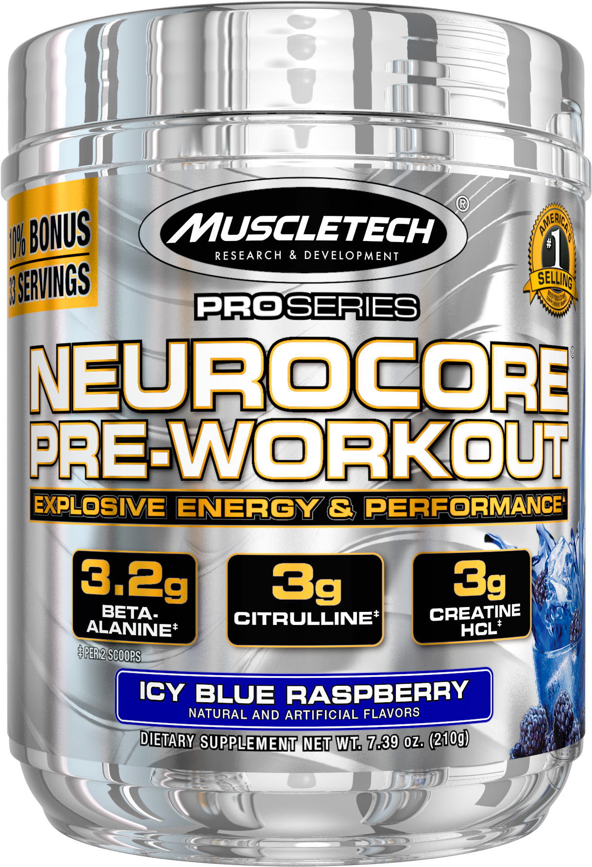 Muscletech Pro Series Neurocore Pre Workout Powder, - Muscletech Neurocore Pre Workout (1370x2100), Png Download