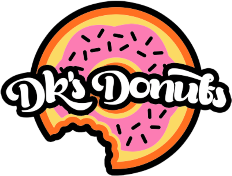 Doughnut Clipart Half Donut - Dk Donuts Logo (800x800), Png Download