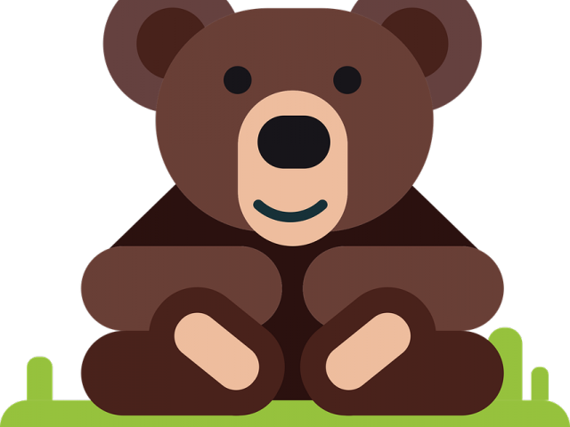 Drawn Teddy Bear Free Vector - Teddy Bear (640x480), Png Download