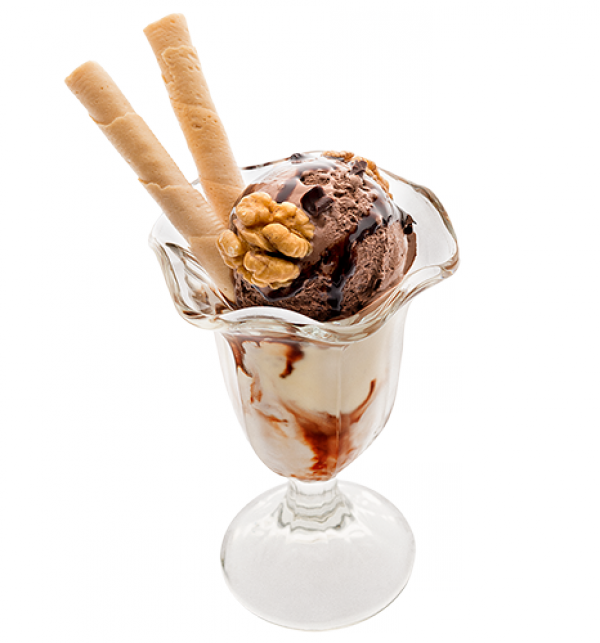 Copa De Helado Png - Postre Copa Helado Chocolate (600x643), Png Download