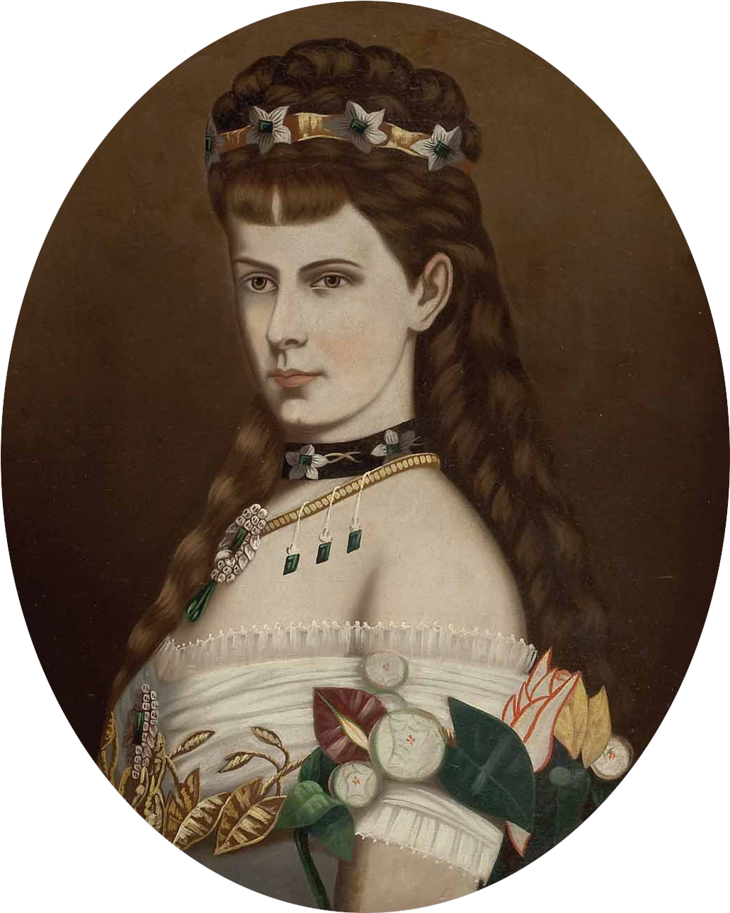 196 Kaiserin Elisabeth-transparent - Vintage Clothing (1060x1318), Png Download