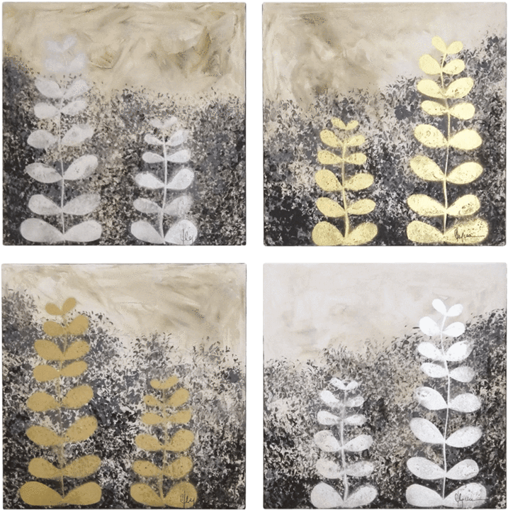 Brote Set De 4 Cuadros De Técnica Mixta - Visual Arts (1024x1024), Png Download