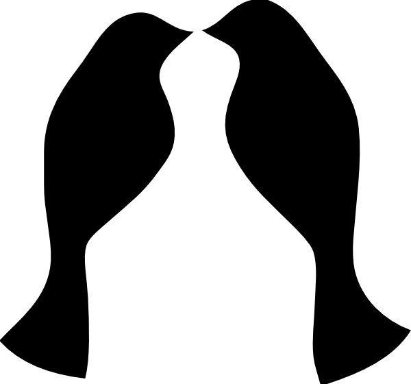 Lovebird Columbidae Clip Art - Sitting Bird Silhouette Png (600x560), Png Download