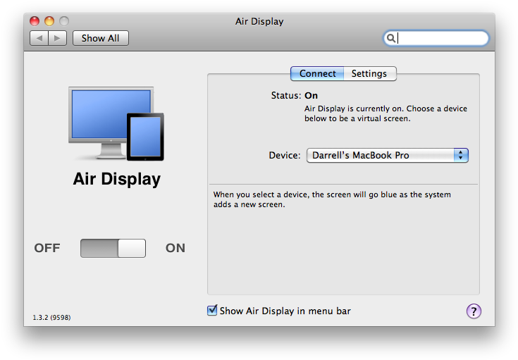 Air Display For Mac Is The Os X Version Of Avatron's - Mac (748x524), Png Download