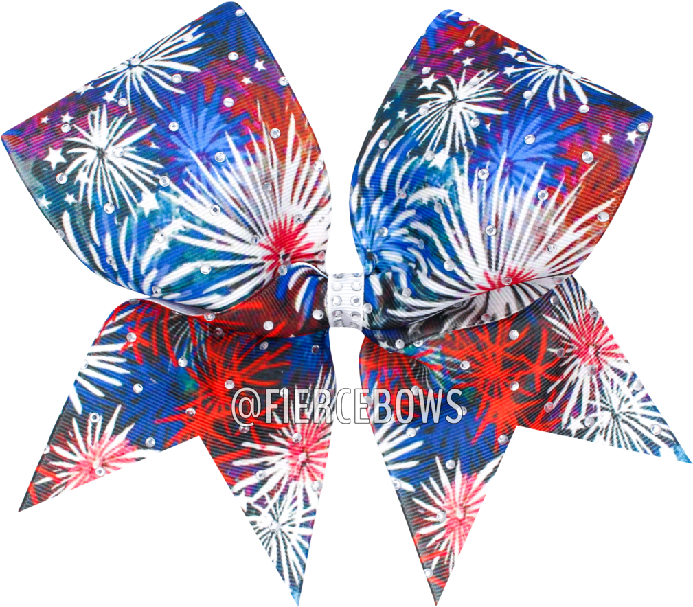 Baby You're A Firework Sublimated Bow - Earrings (1024x1024), Png Download