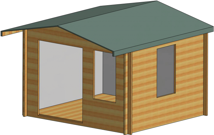Berryfield 19 Mm Log Cabin - House (800x800), Png Download