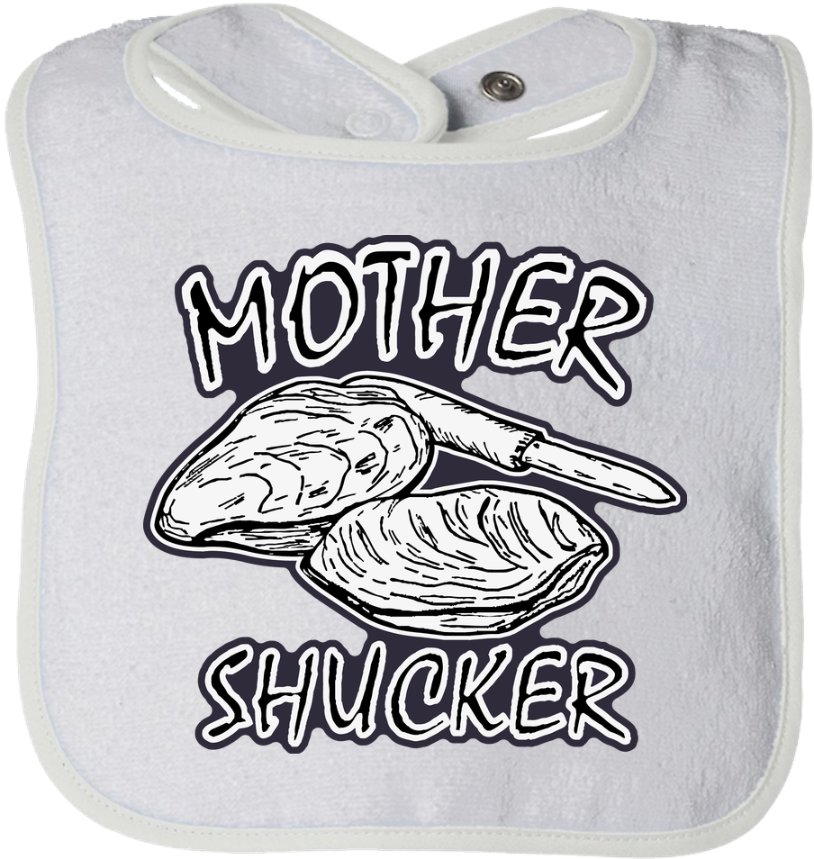 Mother Shucker Baby Bib - Croissant (1000x1000), Png Download