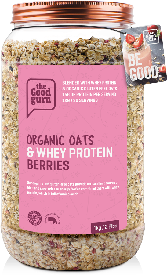 Organic Oats & Whey Protein - Muesli (900x900), Png Download