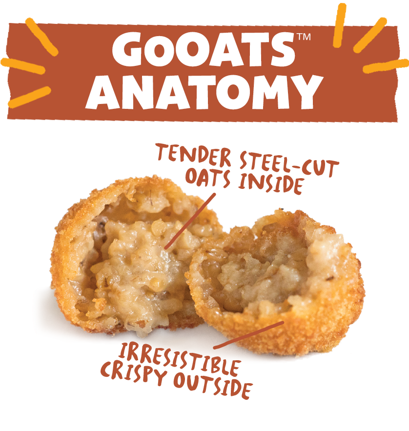Gooats Oatmeal Bites Anatomy - Karaage (837x920), Png Download