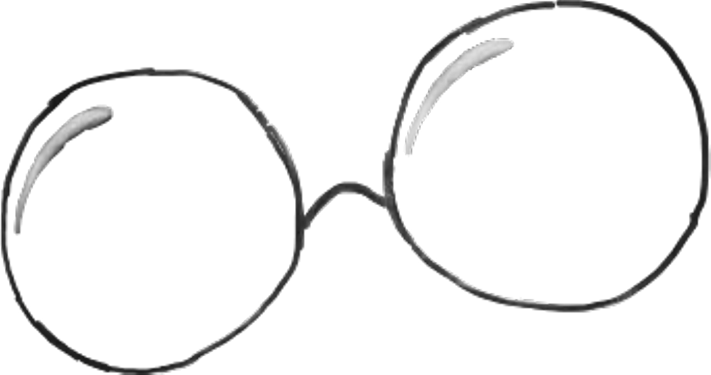 Snapchat Filter Glasses Freetoedit - Line Art (1024x540), Png Download