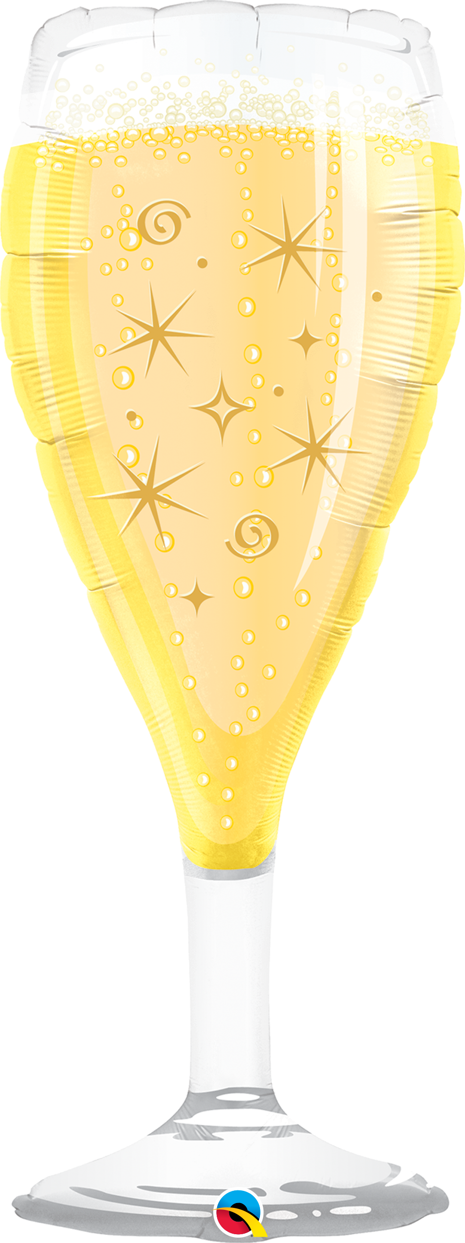 Bubbly Wine Glass - Champagne Stemware (955x2551), Png Download