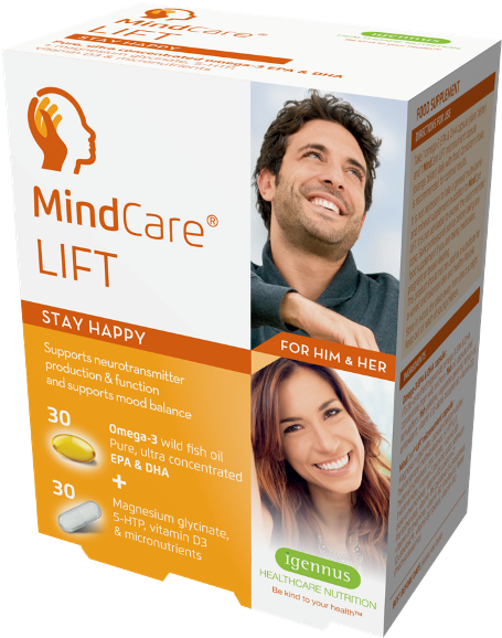 Mindcare Lift 3dproduct Side View - Carton (768x768), Png Download