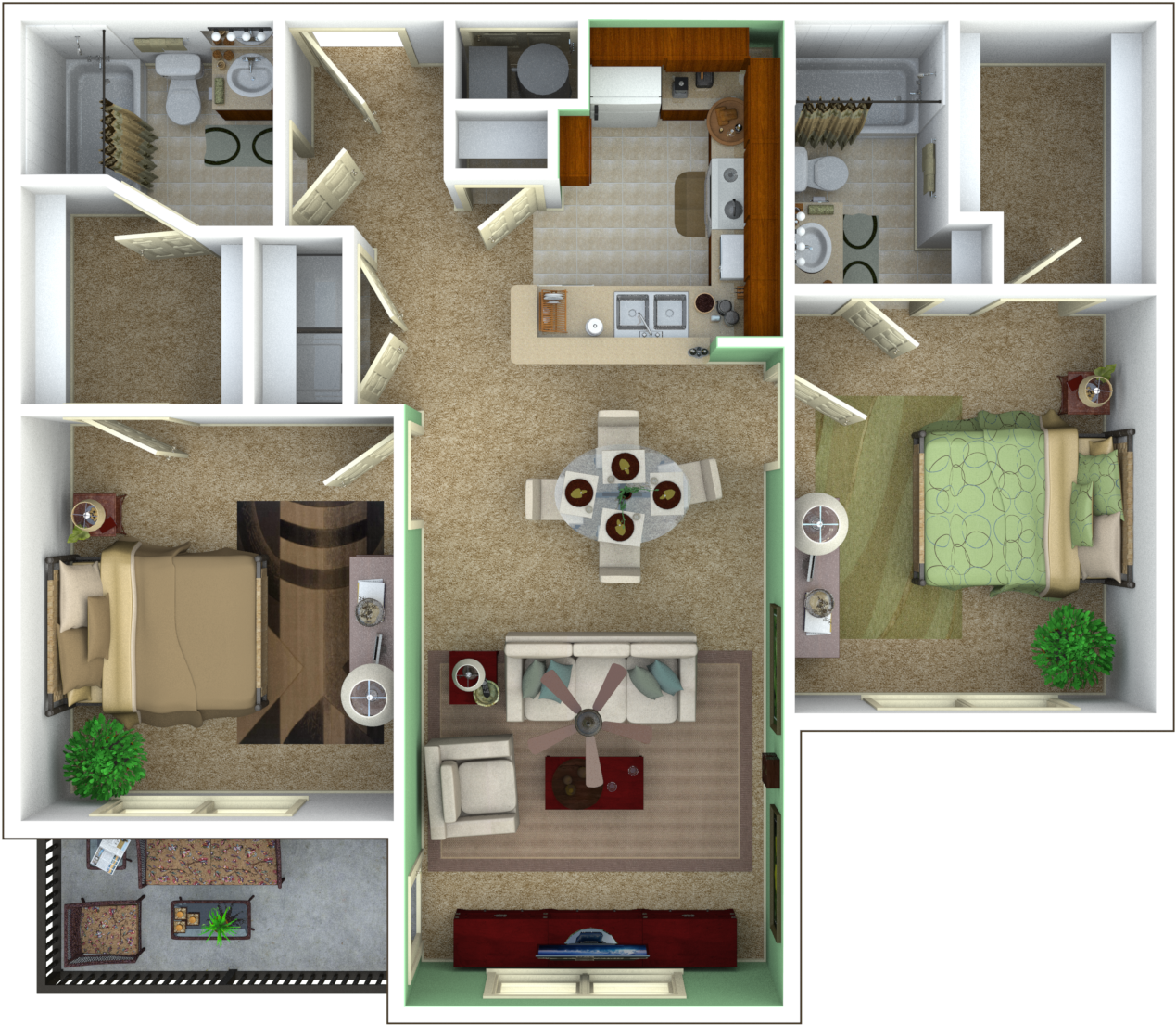 Serenity Floor Plan - Floor Plans Indianapolis (1300x1300), Png Download